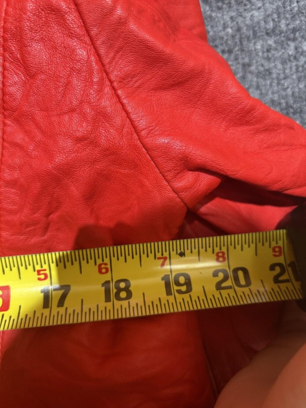 Zadig & Voltaire Blazer Womens Large Red Leather Open Front Lined Short Jacket - Picture 4 of 6